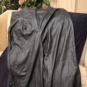 Elie Tahari Faux Black Leather Pants